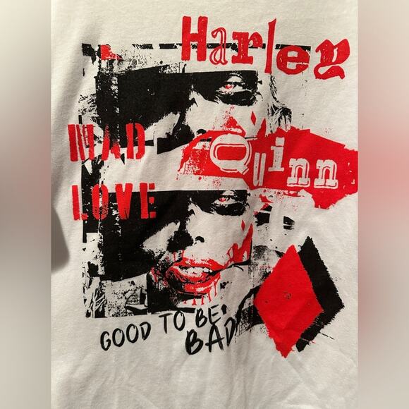 NWOT Harley Quinn Joker Good to be Bad Tee sz M - Picture 2 of 3